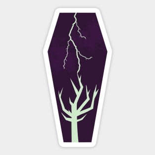 Coffin-Shaped Thunderstorm Sticker